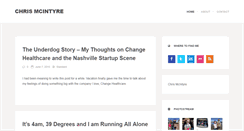 Desktop Screenshot of chrismcintyre.com